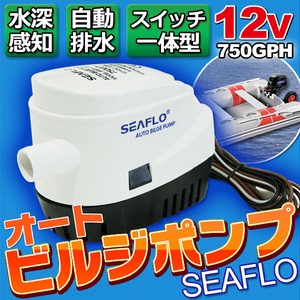 SEAFLOオートビルジポンプ750GPH 船・ボート12V