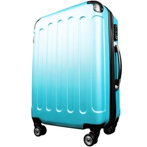 スーツケース/キャリーバッグ 【Sサイズ/小型1～3日】 機内可(機内持ち込み) TSA搭載 軽量 ファスナー ブルー(青) - 拡大画像