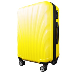 スーツケース/キャリーバッグ 【Sサイズ/小型1～3日】 機内可(機内持ち込み) TSA搭載 軽量 ファスナー イエロー(黄) - 拡大画像