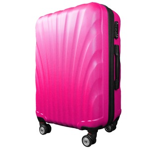 スーツケース/キャリーバッグ 【Sサイズ/小型1～3日】 機内可(機内持ち込み) TSA搭載 軽量 ファスナー ショッキングピンク - 拡大画像