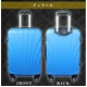 スーツケース/キャリーバッグ 【Mサイズ/中型4～6日】 TSA搭載 軽量 ファスナー ブルー(青) - 縮小画像3