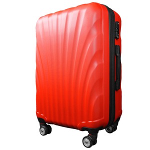 スーツケース/キャリーバッグ 【Lサイズ/大型7～14日】 TSA搭載 軽量 ファスナー レッド(赤) - 拡大画像