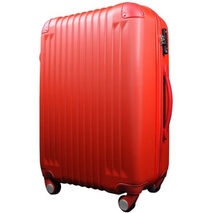 スーツケース/キャリーバッグ 【Sサイズ/小型1～3日】 機内可(機内持ち込み) TSA搭載 軽量 ファスナー レッド(赤) - 拡大画像