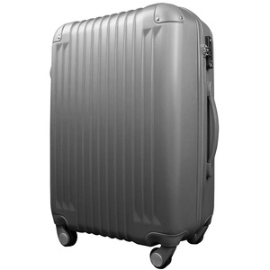 スーツケース/キャリーバッグ 【Sサイズ/小型1～3日】 機内可(機内持ち込み) TSA搭載 軽量 ファスナー ガンメタ - 拡大画像