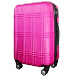 スーツケース 小型1-3日用 Ｓサイズ キャリーケース 超軽量 TSAロック搭載 大容量 ダブルファスナー 8輪キャリーバッグ 頑丈 人気色 ピンク