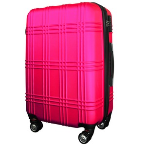 スーツケース 小型1-3日用 Ｓサイズ キャリーケース 超軽量 TSAロック搭載 大容量 ダブルファスナー 8輪キャリーバッグ 頑丈 人気色 ショッキングピンク - 拡大画像