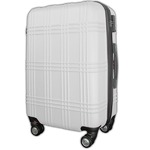 スーツケース 中型4-6日用 Mサイズ キャリーケース 超軽量 TSAロック搭載 大容量 ダブルファスナー 8輪キャリーバッグ 頑丈 人気色 ホワイト