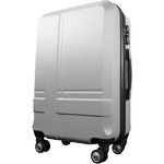 スーツケース 小型1-3日用 Ｓサイズ キャリーケース 超軽量 TSAロック搭載 大容量 ダブルファスナー 8輪キャリーバッグ 頑丈 人気色 シルバー