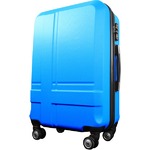 スーツケース 中型4-6日用 Mサイズ キャリーケース 超軽量 TSAロック搭載 大容量 ダブルファスナー 8輪キャリーバッグ 頑丈 人気色 ブルー