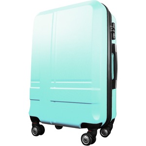 スーツケース 中型4-6日用 Mサイズ キャリーケース 超軽量 TSAロック搭載 大容量 ダブルファスナー 8輪キャリーバッグ 頑丈 人気色 グリーン - 拡大画像