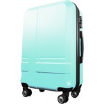 スーツケース 中型4-6日用 Mサイズ キャリーケース 超軽量 TSAロック搭載 大容量 ダブルファスナー 8輪キャリーバッグ 頑丈 人気色 グリーン