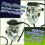 PC20同サイズキャブレター シリンダーヘッド 交換 ボアアップ 【バイク用品】