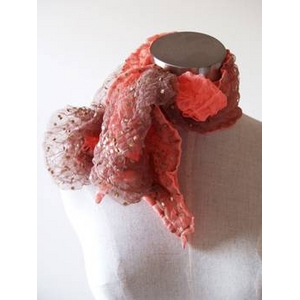 MARTINE BOISSY�i�}�[�e�B���{���V�[�j�`���[�����[�X�X�J�[�t Cloute Or + Peche