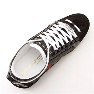 DSQUARED2(ディースクエアード2) レザー スニーカー SN410551【A】ブラック42