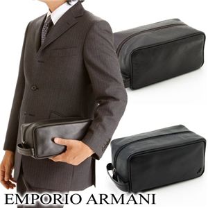 EMPORIO ARMANI(エンポリオアルマーニ) セカンドバッグ YEM438-YC043/80190・【A】DarkBrown