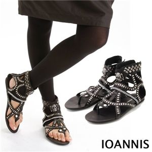 IOANNIS(イオアニス) スカル グラディーエーター サンダル 39(24.5cm) - 拡大画像