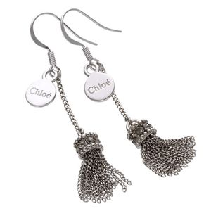 Chloe(クロエ) メタルフリンジ ピアス 090・Silver - 拡大画像