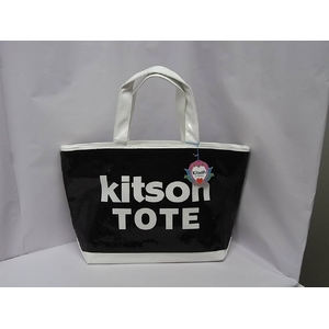 kitson(キットソン) シークインEWトート 3957 ブラック/ホワイト - 拡大画像