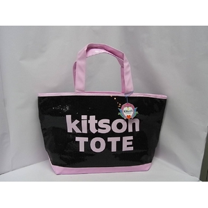 kitson(キットソン) シークインEWトート 3992 ブラック/ライトピンク - 拡大画像
