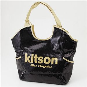 kitson(�L�b�g�\��) �X�p���R�[�� �o�b�O SEQUIN BAG Black�~Gold