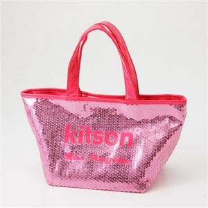 kitson(キットソン) スパンコール ミニトートバッグ SEQUIN MINI TOTE Pink×Pink