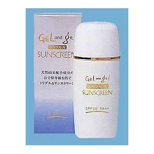 GEL and GEL サンスクリーン sunscreen 日焼け止め用乳液