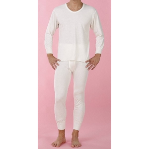 二重構造ひだまり 紳士長袖シャツ&ズボン下 Mサイズ