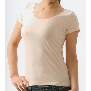 クールビズ 冷感シャツ CoolSpeed(クールスピード) 婦人用 半袖U首 Mサイズ ベージュ 商品画像