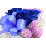 プリザーブドアレンジ「メルシーブルー」