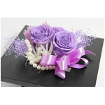 プリザーブドアレンジ「プチノアールパープル」