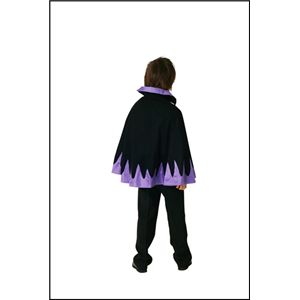 【ハロウイン向け】キッズメタリックバットケープ 140