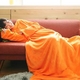 着るふわふわルームブランケット マイクロファイバー オレンジ - 縮小画像2