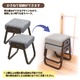 木製スタッキングスツール 「座・楽椅子」 【2脚組】 高さ40cm (和室/洋室/仏事/来客用) - 縮小画像5