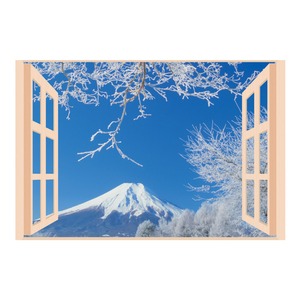 お風呂のポスター四季彩　雪富士