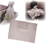 かぶランケット(フード付きブランケット/ひざ掛け) 洗える (防寒用具)の画像