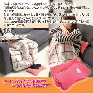 充電式コードレス湯たんぽ/やわらか~湯たんぽ 専用保温袋付き 充電式コードレス湯たんぽ/やわらか~湯たんぽ 専用保温袋付き