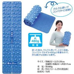 健康足ふみデコマット/足ツボマット 【幅32cm×長さ120cm】 洗える 軽量 コンパクト収納 健康足ふみデコマット/足ツボマット 【幅32cm×長さ120cm】 洗える 軽量 コンパクト収納