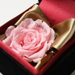 メッセージ・プリザーブド★プチローザ(黒色BOX)★