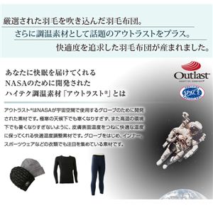 【送料無料】アウトラスト(R) 日本製羽毛布団 セミダブル