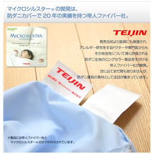 羽毛布団ほこりの出にくいダニブロック 帝人マイクロシルスター純国産掛け布団・敷布団セット(NT) シングル ブルー 日本製