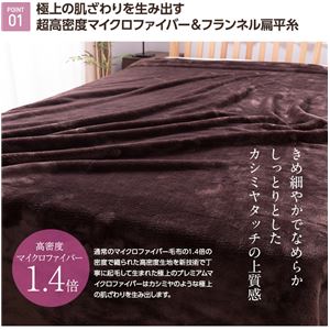 mofua（モフア） カシミヤタッチプレミアムマイクロファイバー毛布（襟丸1.3kgボリュームタイプ） シングル ライトピンク