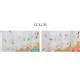 IN-FA-LA フレンチデザインカーテンシリーズ（NEIGE）VELVETREMEMBRANCE レースカーテン2枚組 100×133cm ターコイズ - 縮小画像2