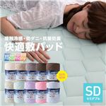 mofua cool 接触冷感・防ダニ・抗菌防臭快適敷パッド（東洋紡フィルハーモニィ（R） わた使用） セミダブル ベージュ