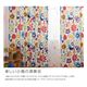 窓を飾るカーテン（デザインとサイズが選べる8000パターン）キッズ 子供部屋 MERRY（メリー） （MZ） 幅100cm×丈80cm（2枚組） レッド - 縮小画像3