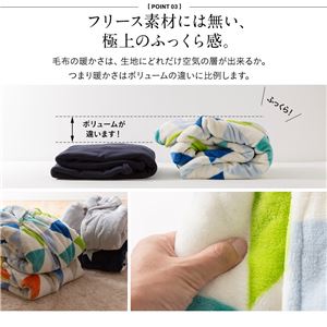 mofua プレミアムマイクロファイバー着る毛布(ガウンタイプ) フラッグ柄 フリー グリーン 商品写真4