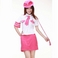コスプレ チェリーピンクのリアルミニスカポリス制服・婦警の画像1