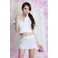 コスプレ 学生服*ミニスカートの白の制服コスプレの画像1