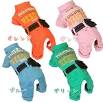 犬服 FIREDEPT レスキューつなぎ ピンク 3Lサイズ