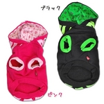 犬服 レントゲンパーカー (ブラックMD-Sサイズ)