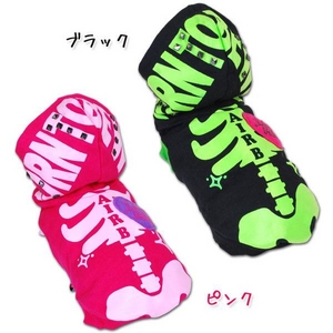 犬服 レントゲンパーカー (ピンク3Lサイズ)